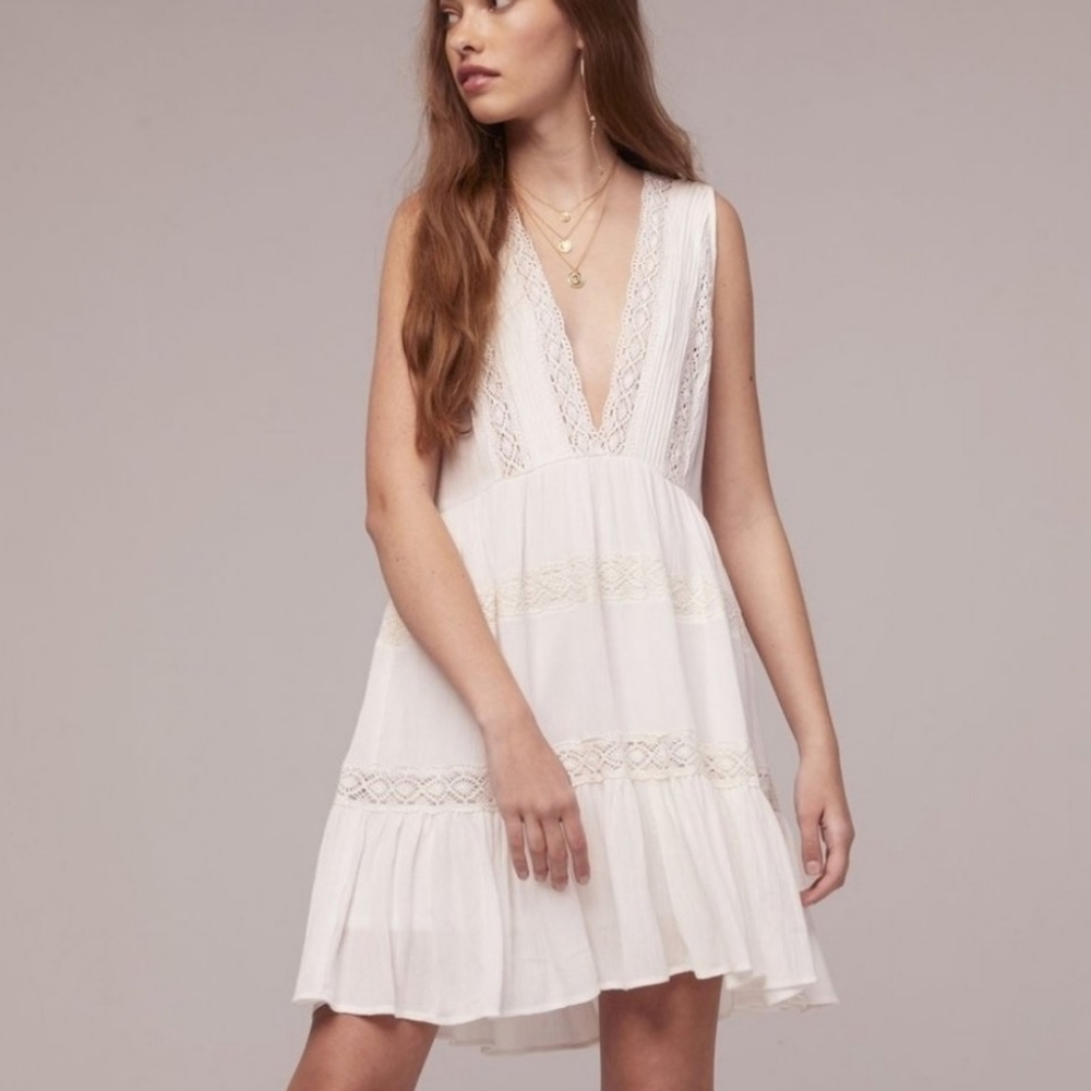 Band of Gypsies white flowy boho dress